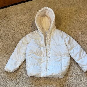 Old Navy Kids White Puffer Jacket